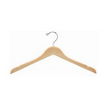 Flat Wooden Dress Hanger (Natural)